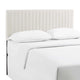 Keira King/California King Performance Velvet Headboard Ivory