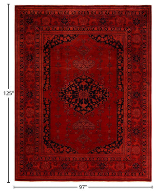 Vibrance, One-of-a-Kind Hand-Knotted Area Rug Red, 8'1"x10'5"