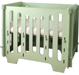 noninoni kids The Noni Mini Crib + Mattress, Natural