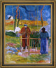 Paul Gauguin Bonjour Monsieur Gauguin - 16" x 20" Framed Premium Canvas Print