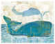 "On the Waves I Whale Spray" Digital Paper Print by Sue Schlabach, 37"x30"
