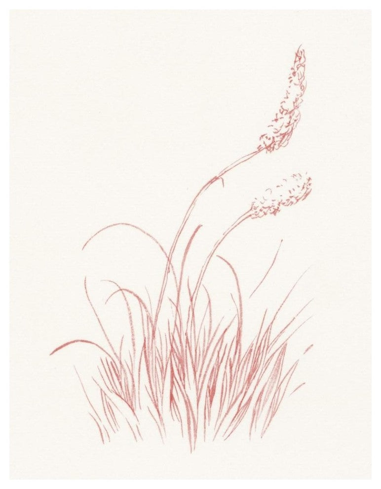 "Farm Nostalgia Flowers IV" Digital Paper Print by Danhui Nai, 38"x50"
