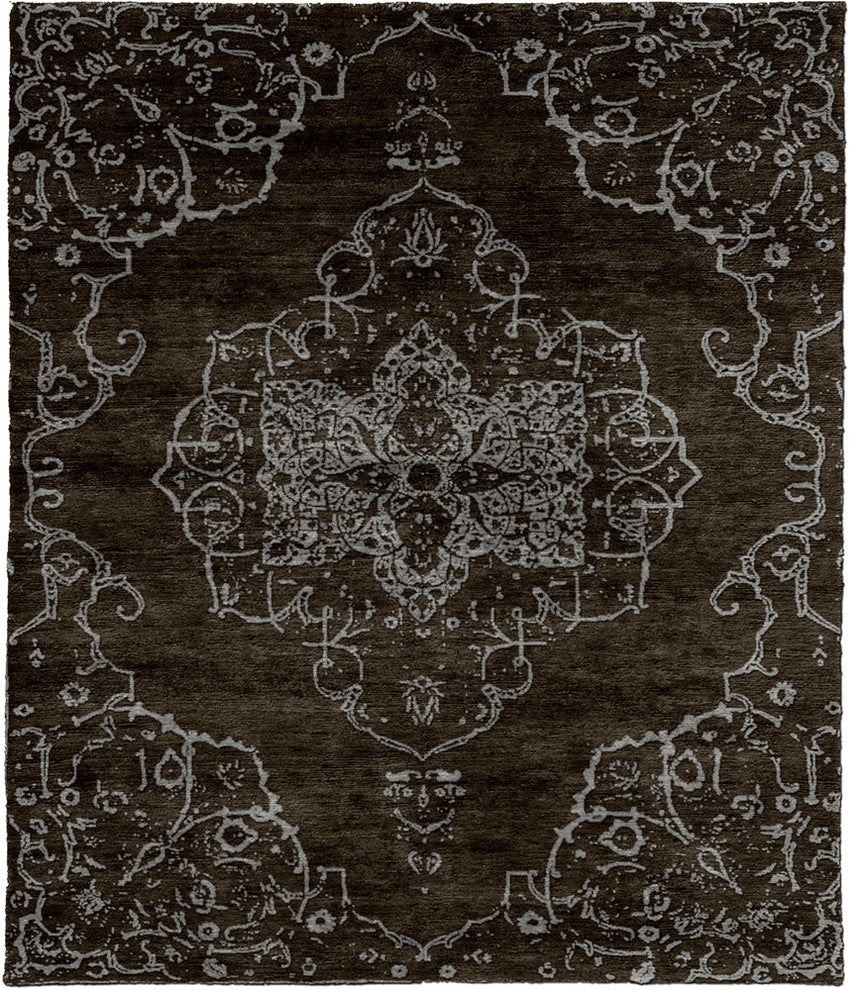 Permian B Hand Knotted Tibetan Rug, 10' Round