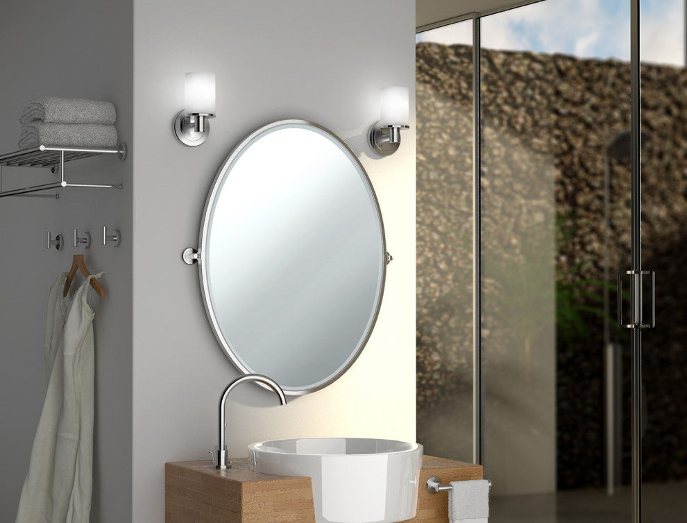 Latitude II Minimalist Towel Rack, Satin Nickel, 18"