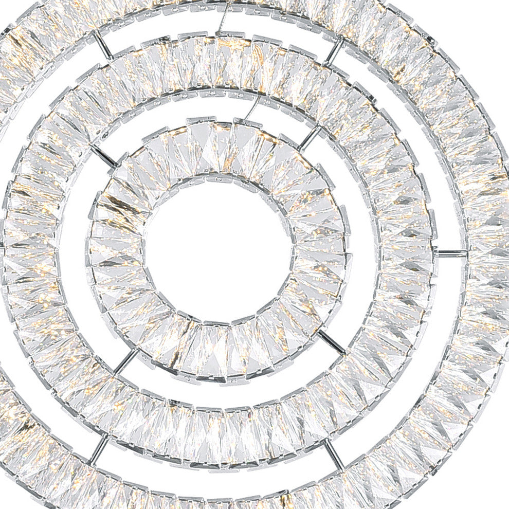 Celina LED Chandelier With Chrome Finish