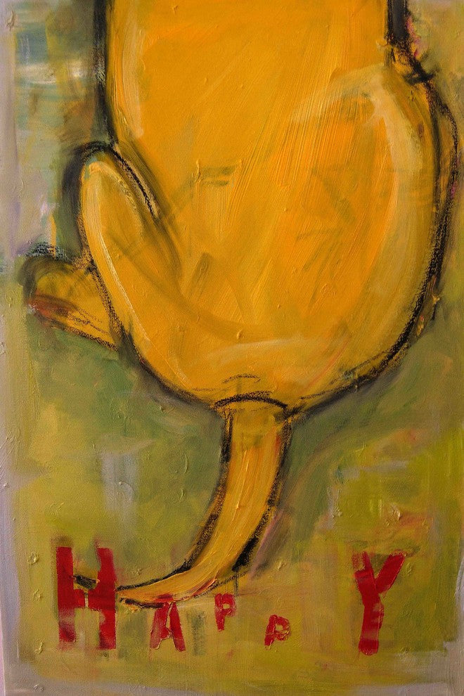 "Happy Tails" Painting Print on Canvas by Tori Campisi