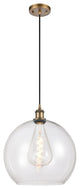 Innovations 516-1P-BB-G122-14 1-Light Pendant, Brushed Brass