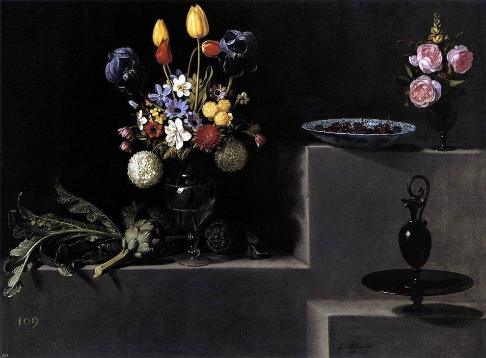 Juan Van der Hamen Still Life With Flowers Wall Decal