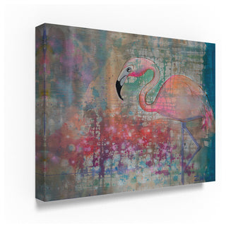 "Flamingo Transparent" by Zwart, Canvas Art