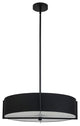 Black Contemporary Pendant With Matte Black Metal