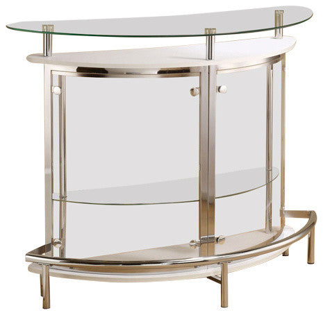 Coaster Bar Unit With Clear Acrylic Front