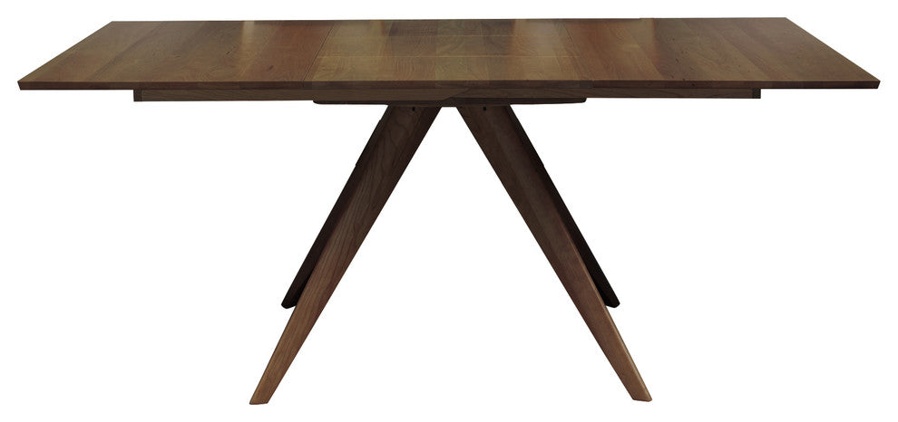 Catalina, 48" Square Extension Table, Extension and Leaf Storage, Natural Walnut