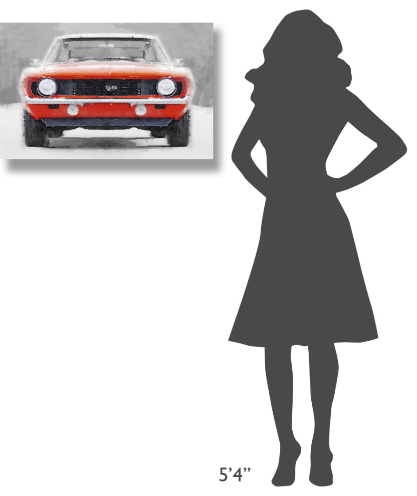 "1968 Chevy Camaro SS Watercolor" Fine Art Print