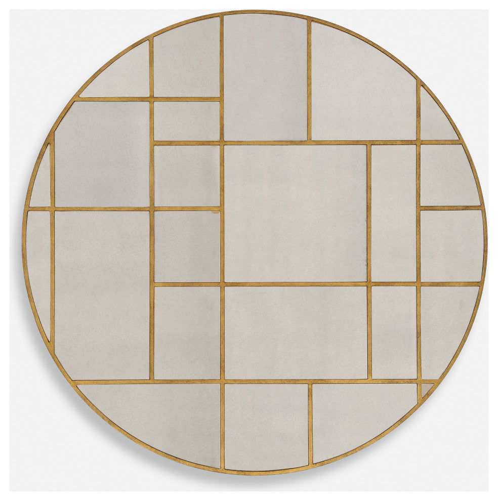 Uttermost - 09969 - Mirror - Geometric - Antiqued Gold Leaf