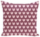 Tulips Floral Print Pillow, Passion Flower, 18"x18"
