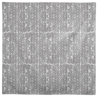 Distressed Chevron Gray 58x58 Tablecloth