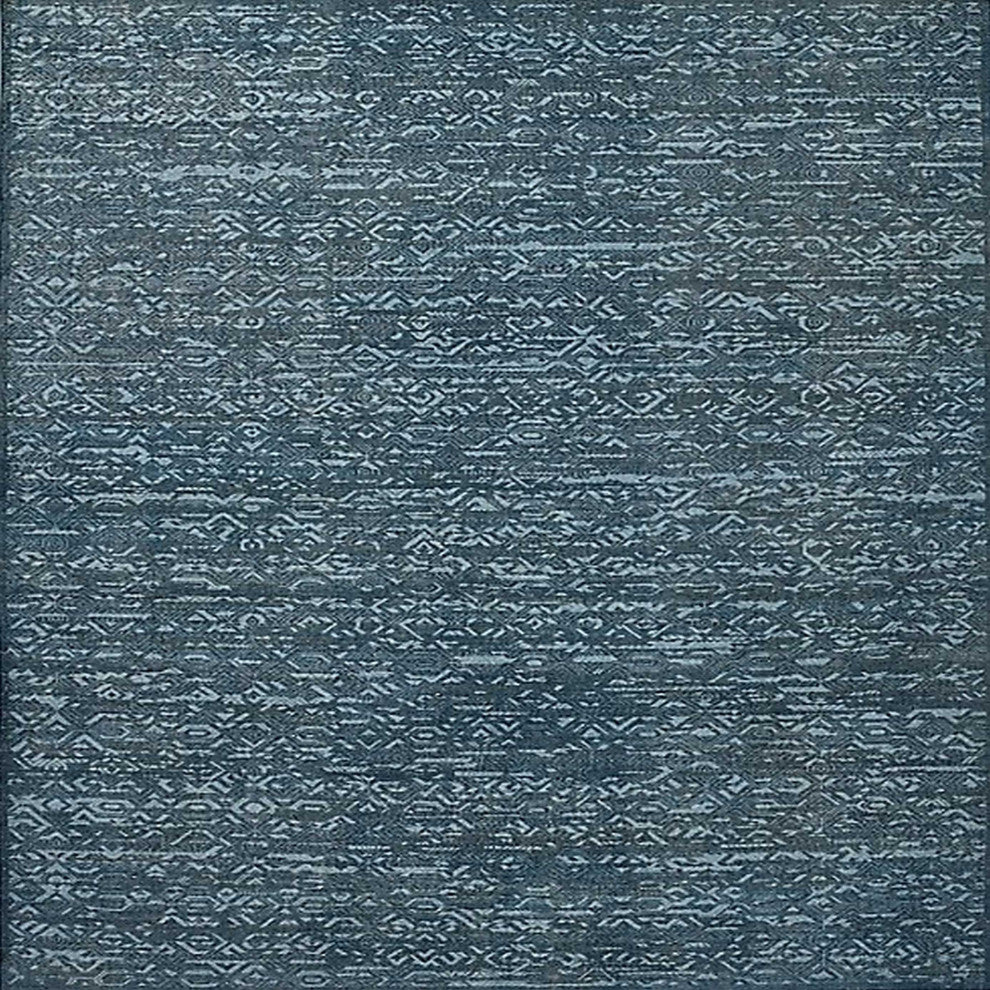 Ahgly Company Indoor Square Mid-Century Modern Area Rugs, 5' Square