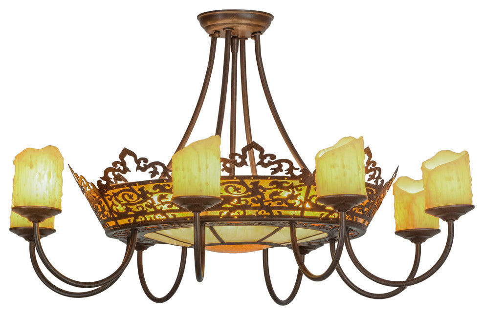 32" Stanley 8 Arm Semi-Flush Mount