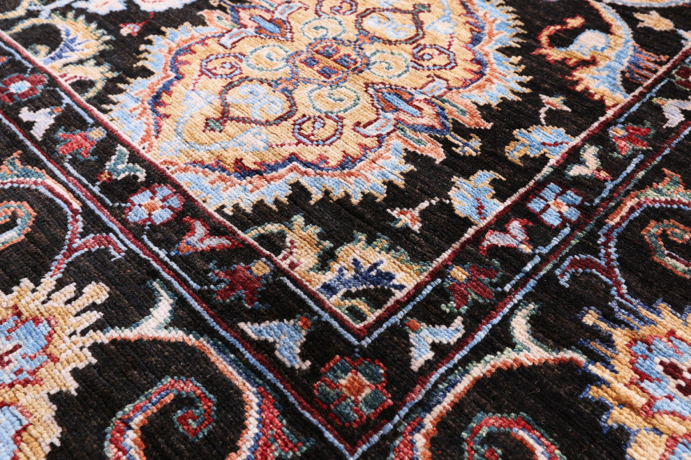 Handmade Persian Tabriz Wool Rug 7' 0" X 9' 9" Q10114