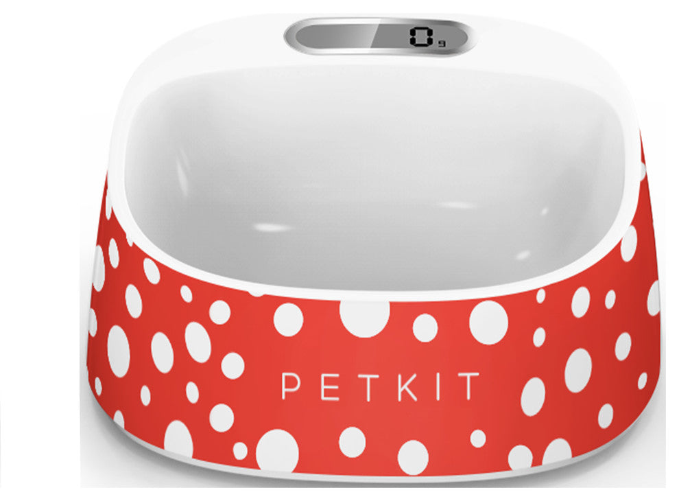 PETKIT FRESH Smart Digital Feeding Pet Bowl, Red and White