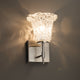 Veneto Luce Union 1-Light Short Wall Sconce, Round Flared, Lace Shade