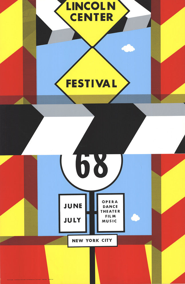 Allan D'Arcangelo, Lincoln Center Festival, 1968, Artwork