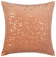 Surya Velvet Sparkle Mauve Pillow Shell With Polyester Insert 20"H X 20"W