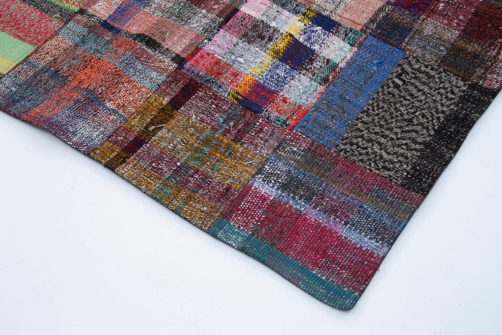Rug N Carpet - Handmade Oriental 8' 6'' x 11' 7'' Unique Patchwork Kilim Rug