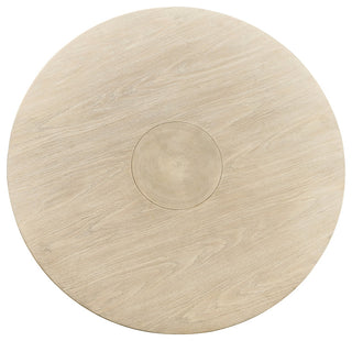 Organic Modern Oak Pedestal Dining Table