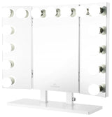 Trifecta Plus Vanity Mirror, White, Led Globe Bulbs