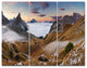 Beautiful Summer Panorama, Landscape Triptych Canvas Art Print, 36x28, 3 Panels