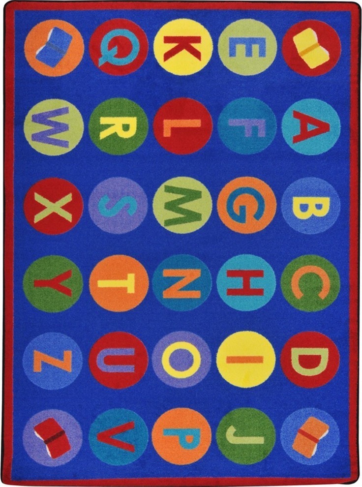 Library Dots Rug, 5'4"x7'8"