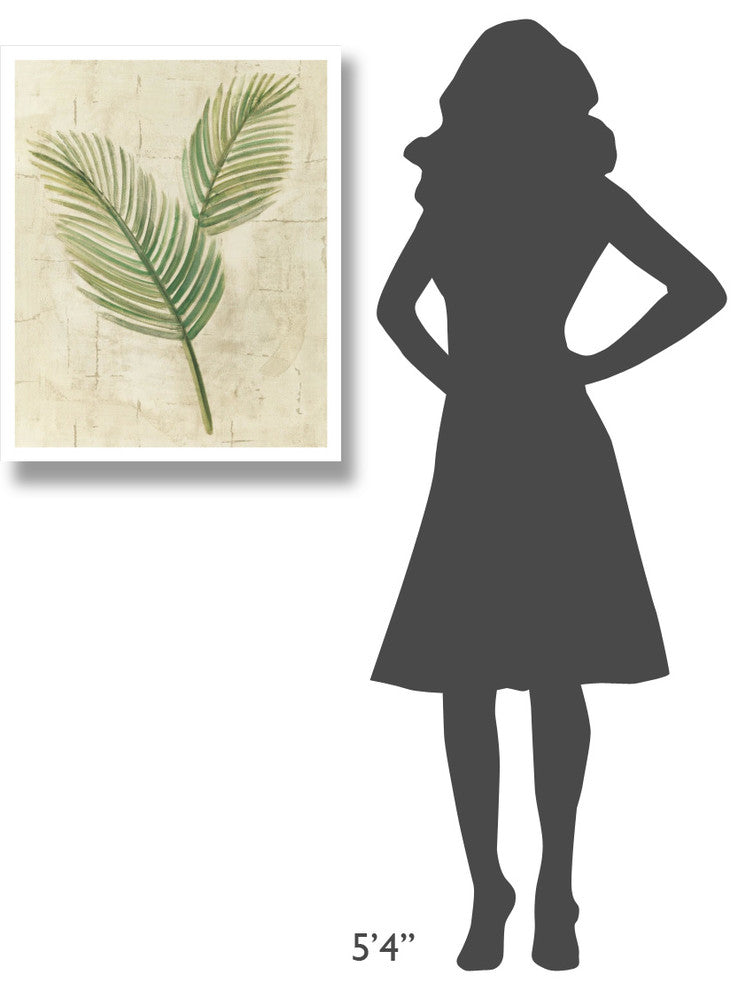"Sago Palm Leaves Neutral Crop" Digital Paper Print by Albena Hristova, 24"x30"