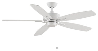 Fanimation Aire Deluxe FP6284MW Ceiling Fan, Matte White, 52"
