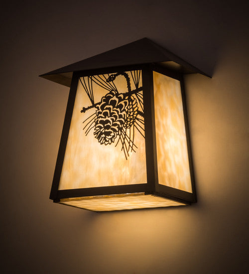 9W Stillwater Winter Pine Wall Sconce
