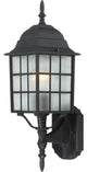 Nuvo 1-Light Adams Outdoor Light Fixture, Textured Black