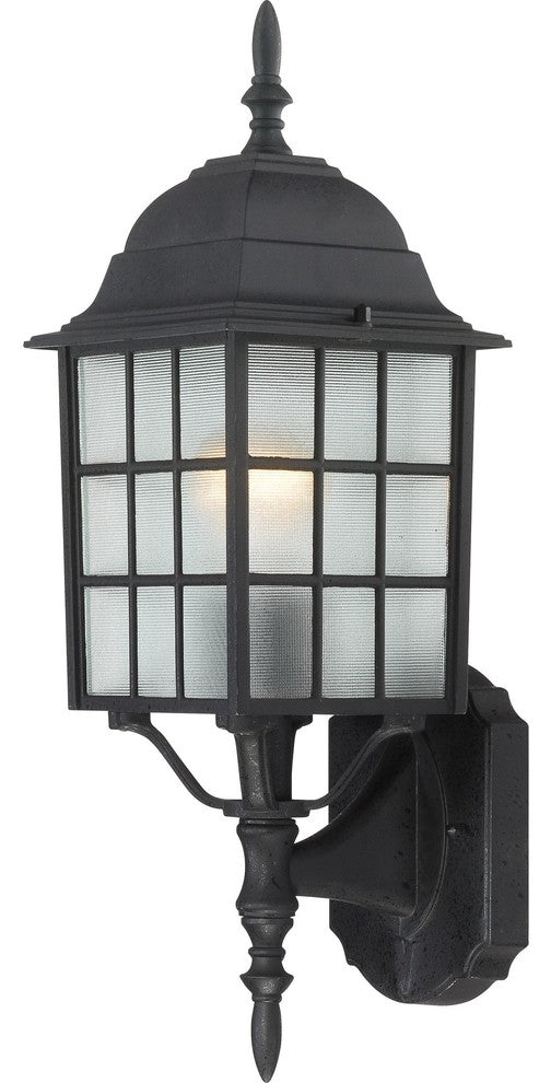 Nuvo 1-Light Adams Outdoor Light Fixture, Textured Black