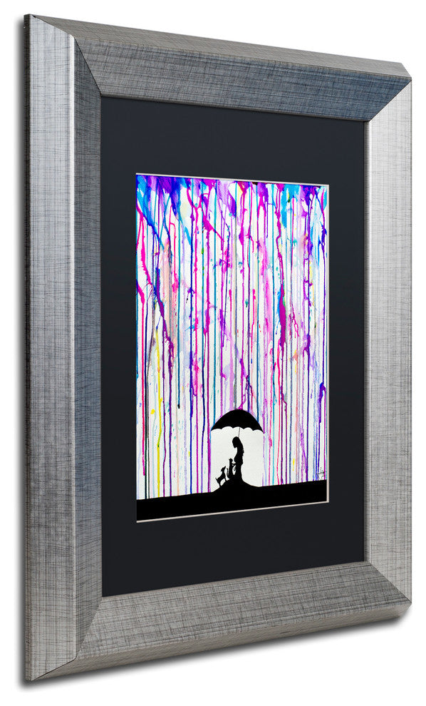 Marc Allante ''Cradle'' Art, Silver Frame, Black Mat, 14x11