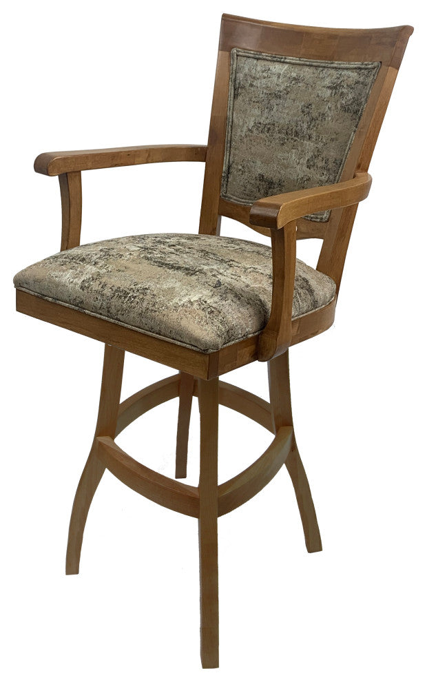 Swivel Wood Counter 26" 30" Extra Tall 34" Bar Stool 400, Poet Desert - Ct, 34"