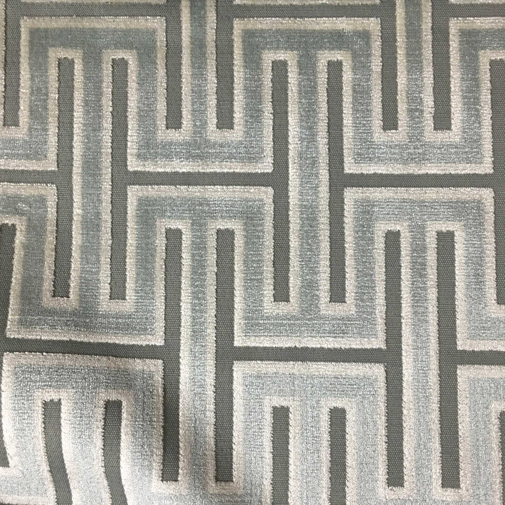 Muriel Cut Velvet Upholstery Fabric, Carrara