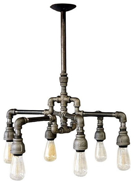 Austin 6-Bulb Iron Chandelier