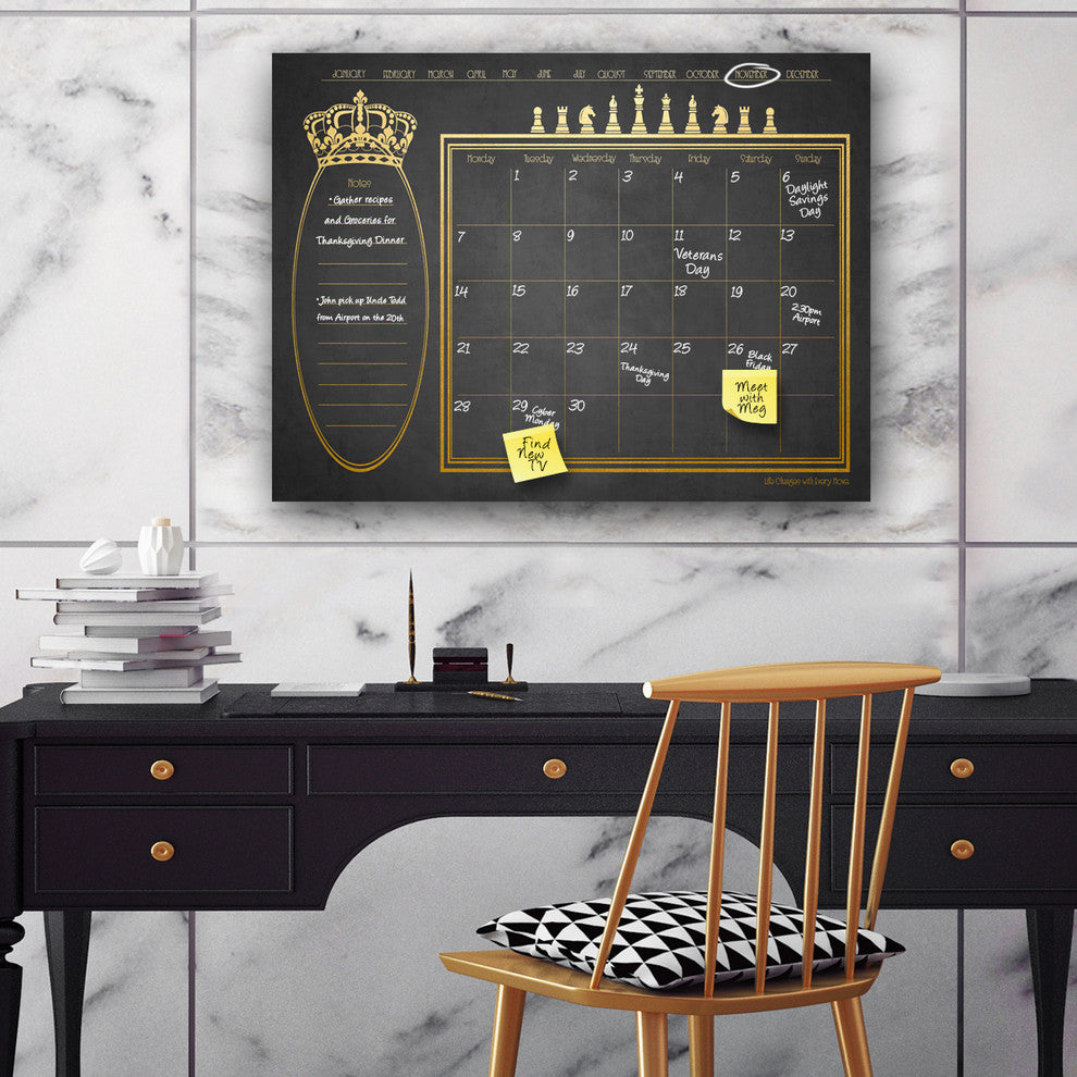 Ready2HangArt Regal Dry Erase Monthly Calendar on ArtPlexi, 30"x40"