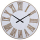 Rustic Wooden Roman Numeral Wall Clock