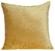 HomeRoots 20" x 7" x 20" Transitional Yellow Solid Pillow Cover With Down Insert