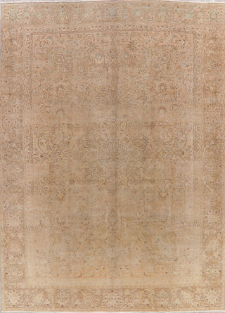 Consigned, Handmade Oriental Vintage Worn Persian Faded Distressed Rug, 9'x12'