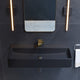 Carre 36" Rectangle Wall-Mount Bathroom Sink, Matte Black