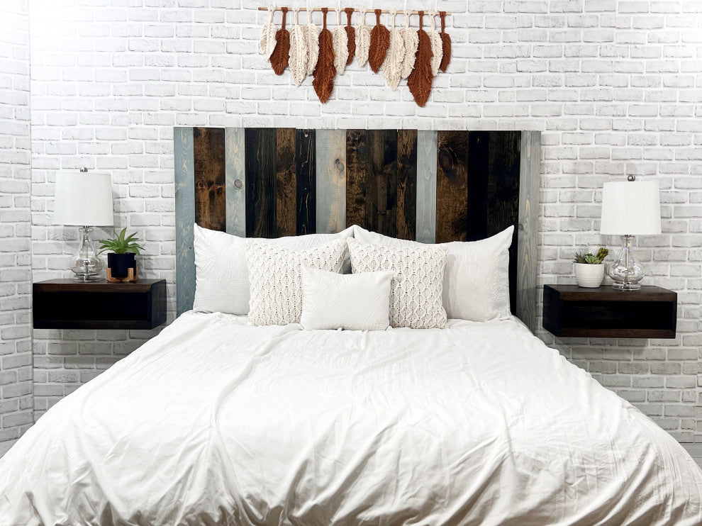 Handcrafted Headboard, Leaner Style, All Terrain Mix, Twin