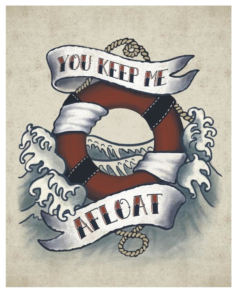 "Sailor Wisdom II" Digital Paper Print by Janelle Penner, 18"x22"