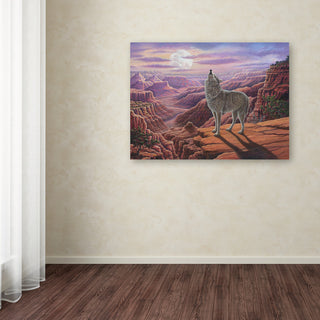 Robert Wavra 'Howling Wolf' Canvas Art, 24" x 32"