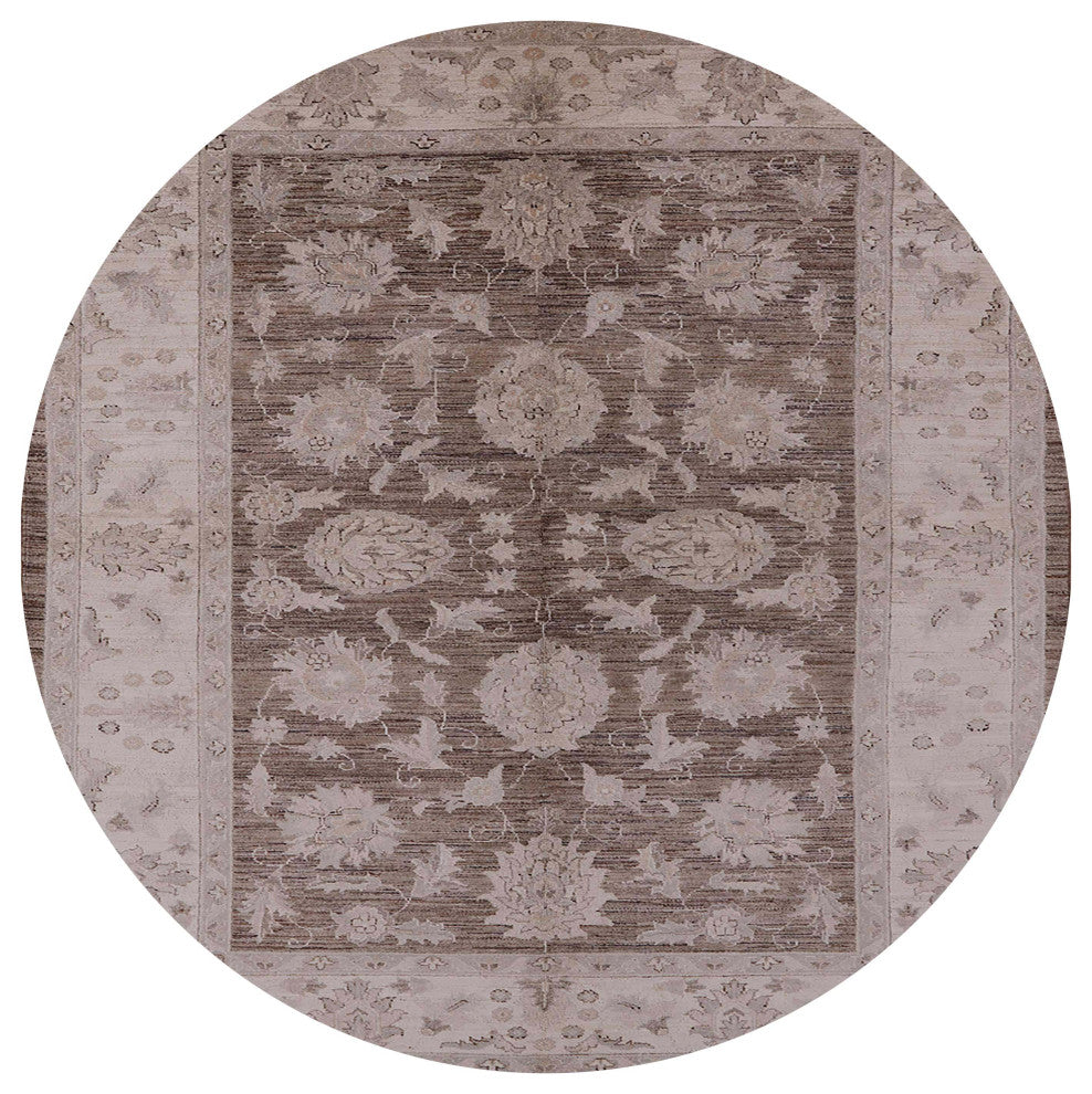 Ahgly Company Indoor Round Mid-Century Modern Area Rugs, 3' Round